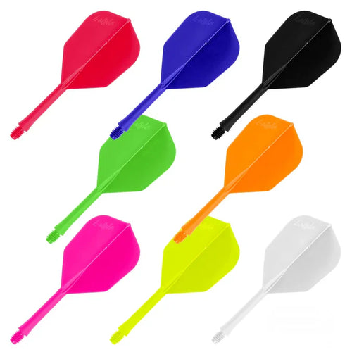 Set of colorful dart flights on a white background . LStyle BarFlights