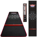 Bulls Carpet Dartmat Black/Red + Oche | 300x60 cm