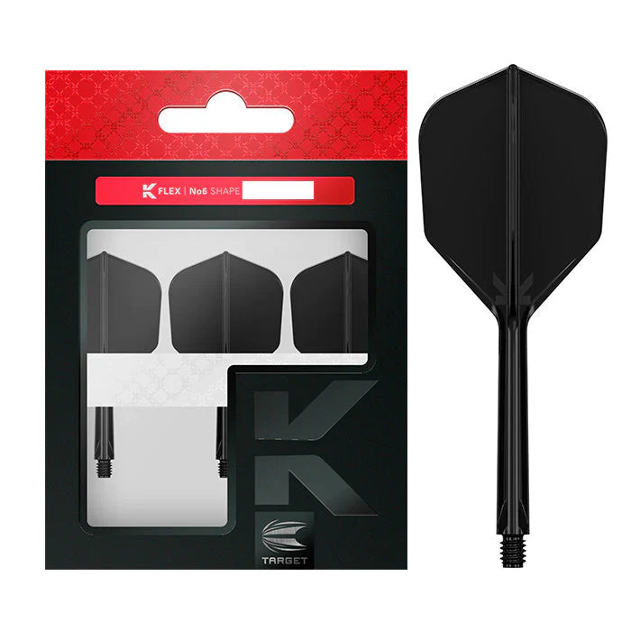 Target K-Flex Black No.6 Small Integrated Flights