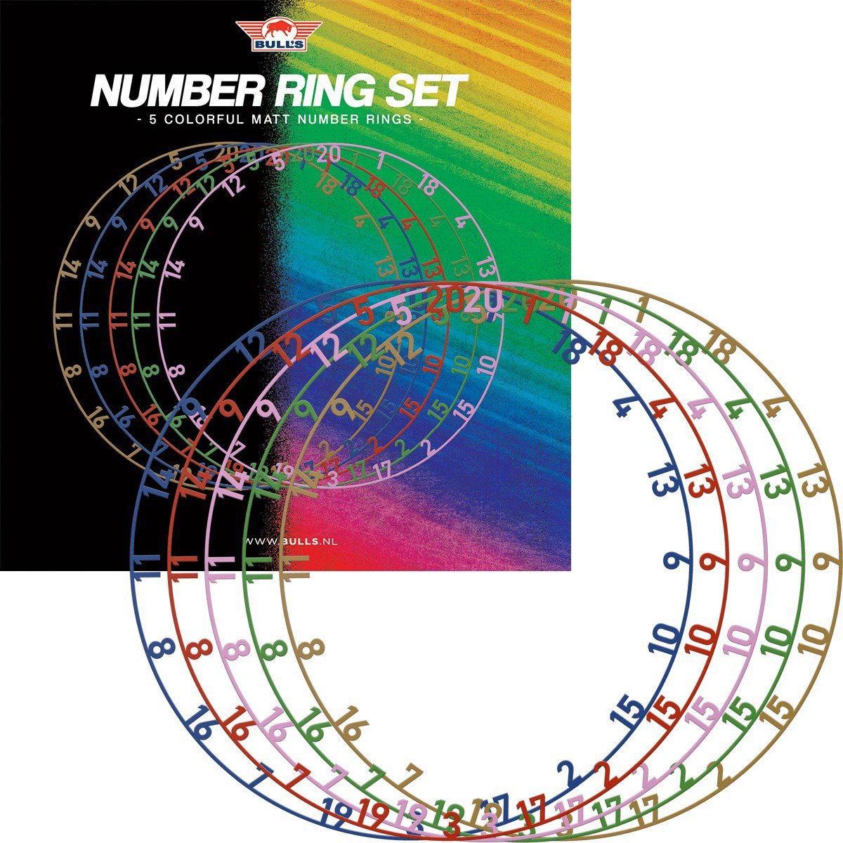 Bull's Colourful Matt Number Ring – Individual Number