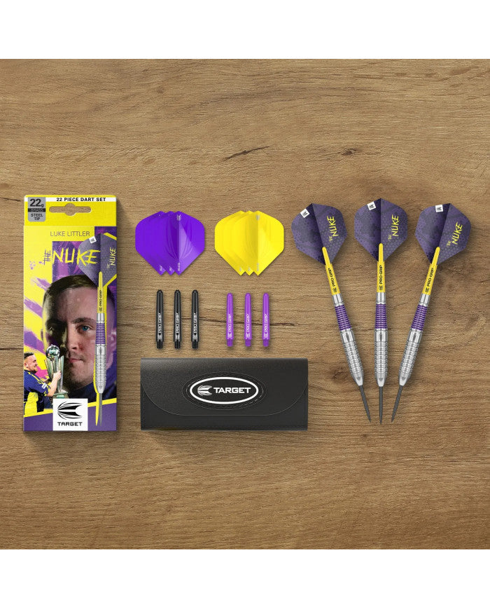 Target Luke Littler 22 Piece Brass Dart Set 22g