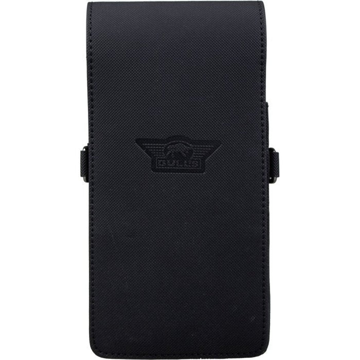 Bull's Space Case Hard black dart storage case featuring a textured exterior, embossed Bull's logo and compact protective design.