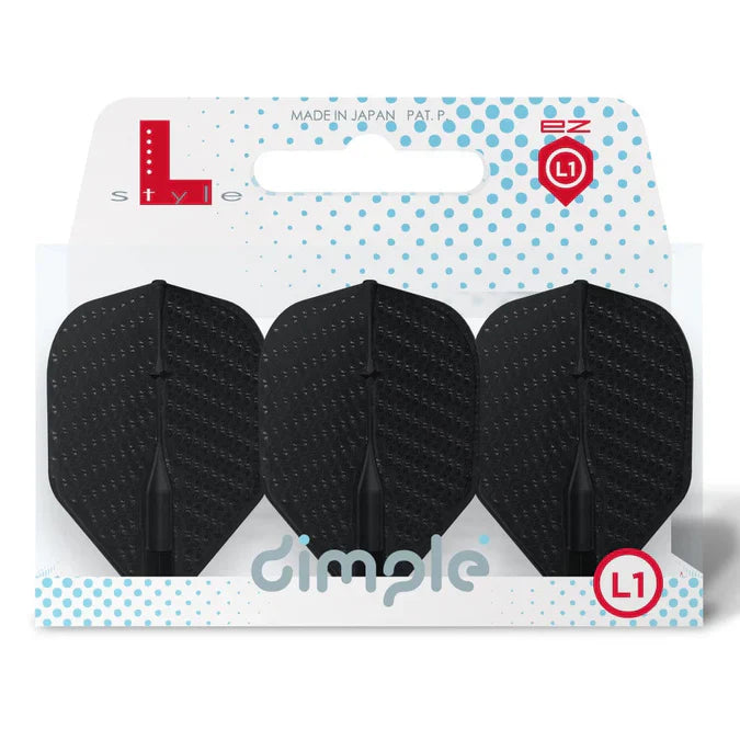 L-Style L1 EZ Dimple Standard No.2 Flights – Various Colours Black