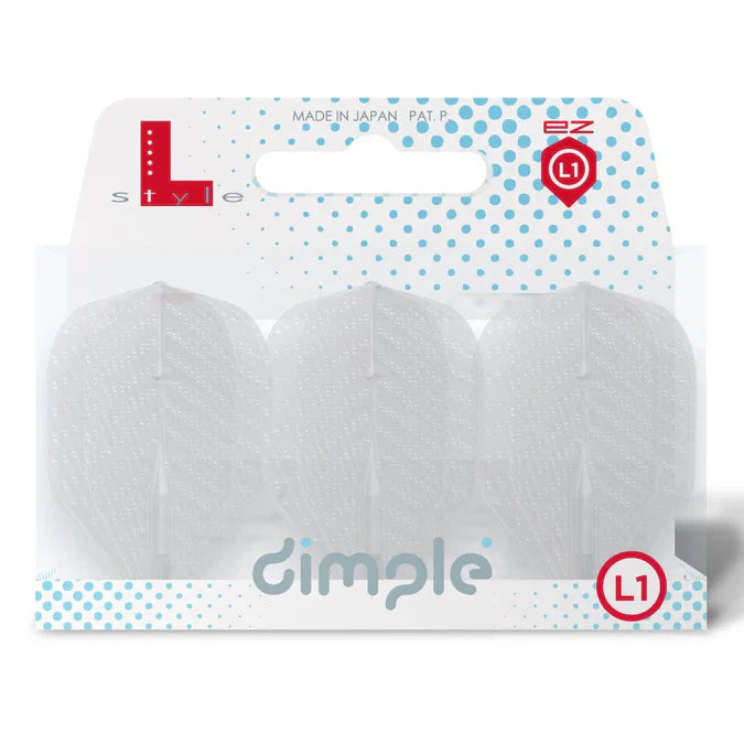 L-Style L1 EZ Dimple Standard No.2 Flights – Various Colours White