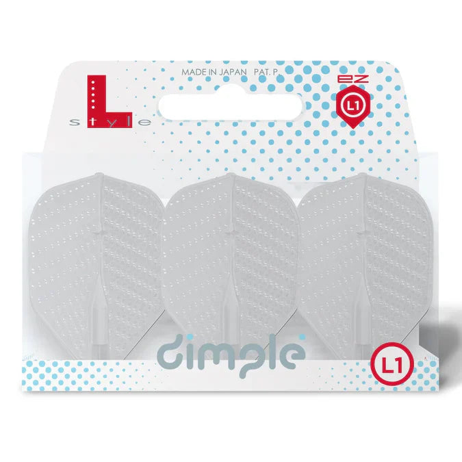 L-Style L1 EZ Dimple Standard No.2 Flights – Various Colours White