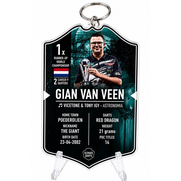 Gian van Veen Ultimate Card Key Chain front view