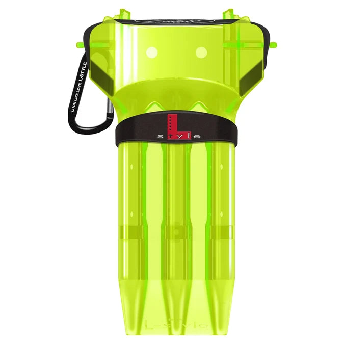 L-Style Krystal One Dart Case in Neon Yellow – front view