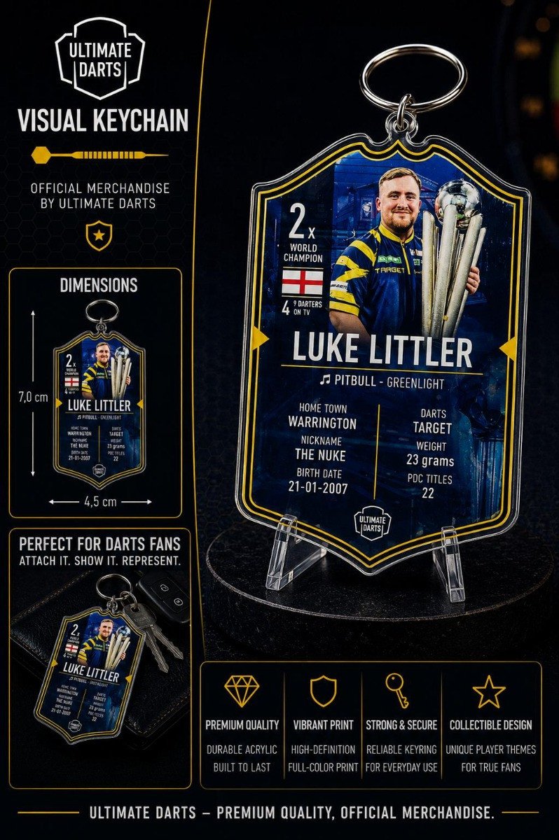 Ultimate Card Key Chain Luke Littler 2026