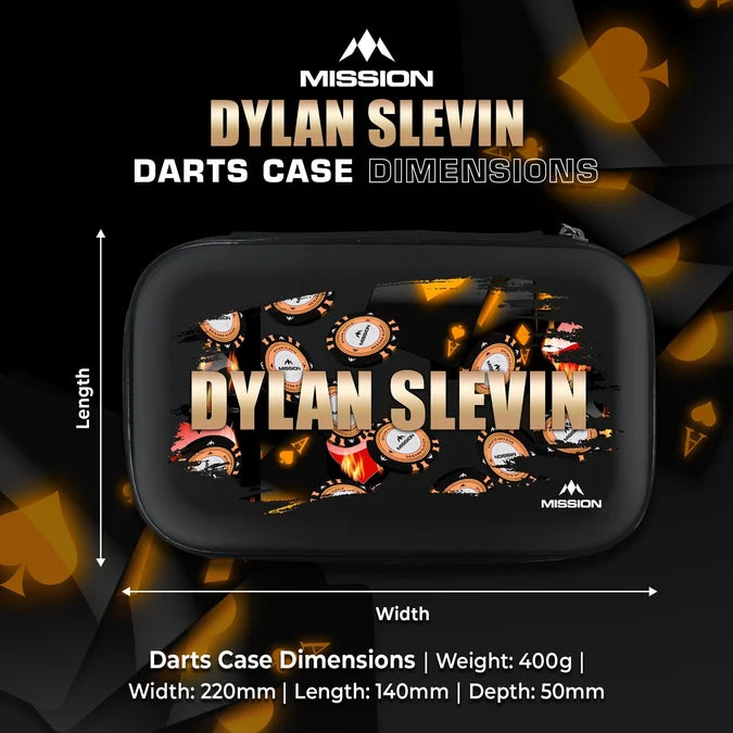 Mission Dylan Slevin EVA Dart Case dimensions and size specifications