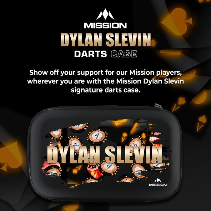 Mission Dylan Slevin EVA Dart Case with Oceans player branding – front view