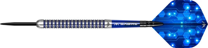 Mission ION 95% Tungsten Blue and Silver Steel Tip Dart – single dart
