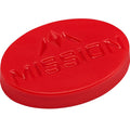 Mission Logo Grip Wax Red - front view with Mission logo