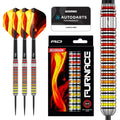 Red Dragon Furnace Tungsten Core darts with packaging and Winmau Autodarts Plus card