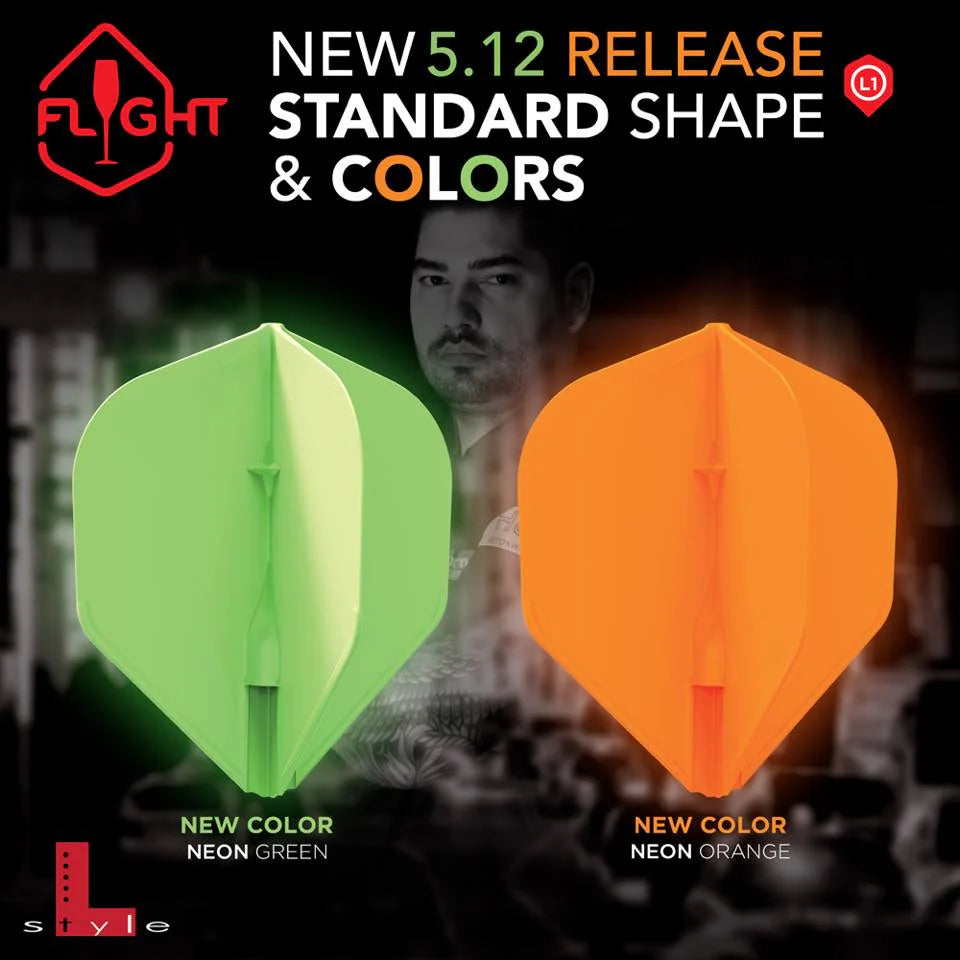 L-Style L1 EZ Standard No.2 Flights – Various Colours Green Orange