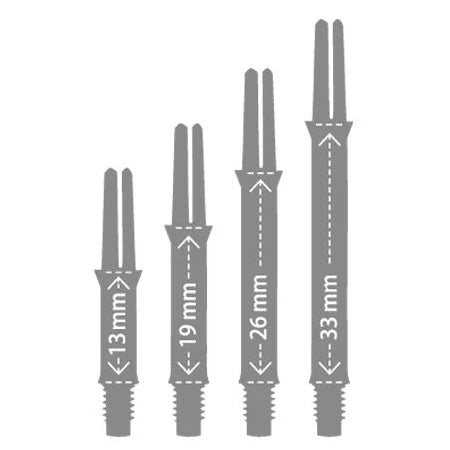 L-Style L-Shaft Straight Plastic Locked Stems – Various Sizes