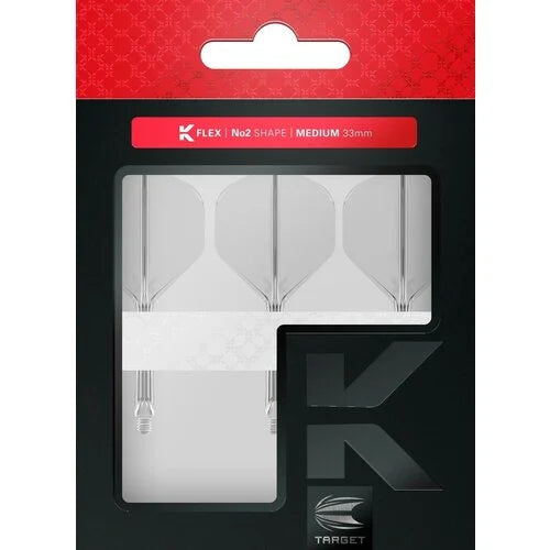 Target K-Flex Clear Standard No.2 integrated flight system in retail packaging