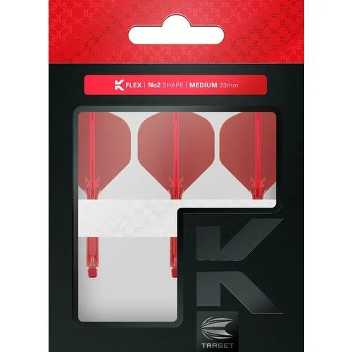 Target K-Flex Red Standard No.2 integrated flight system in retail packaging