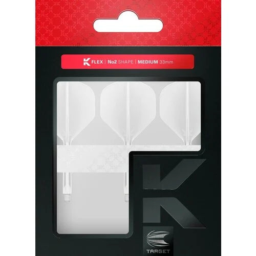 Target K-Flex White Standard No.2 integrated flight system in retail packaging