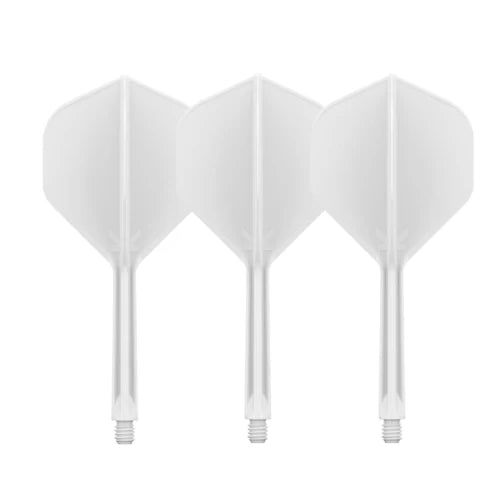 Set of 3 Target K-Flex White Standard No.2 integrated flights