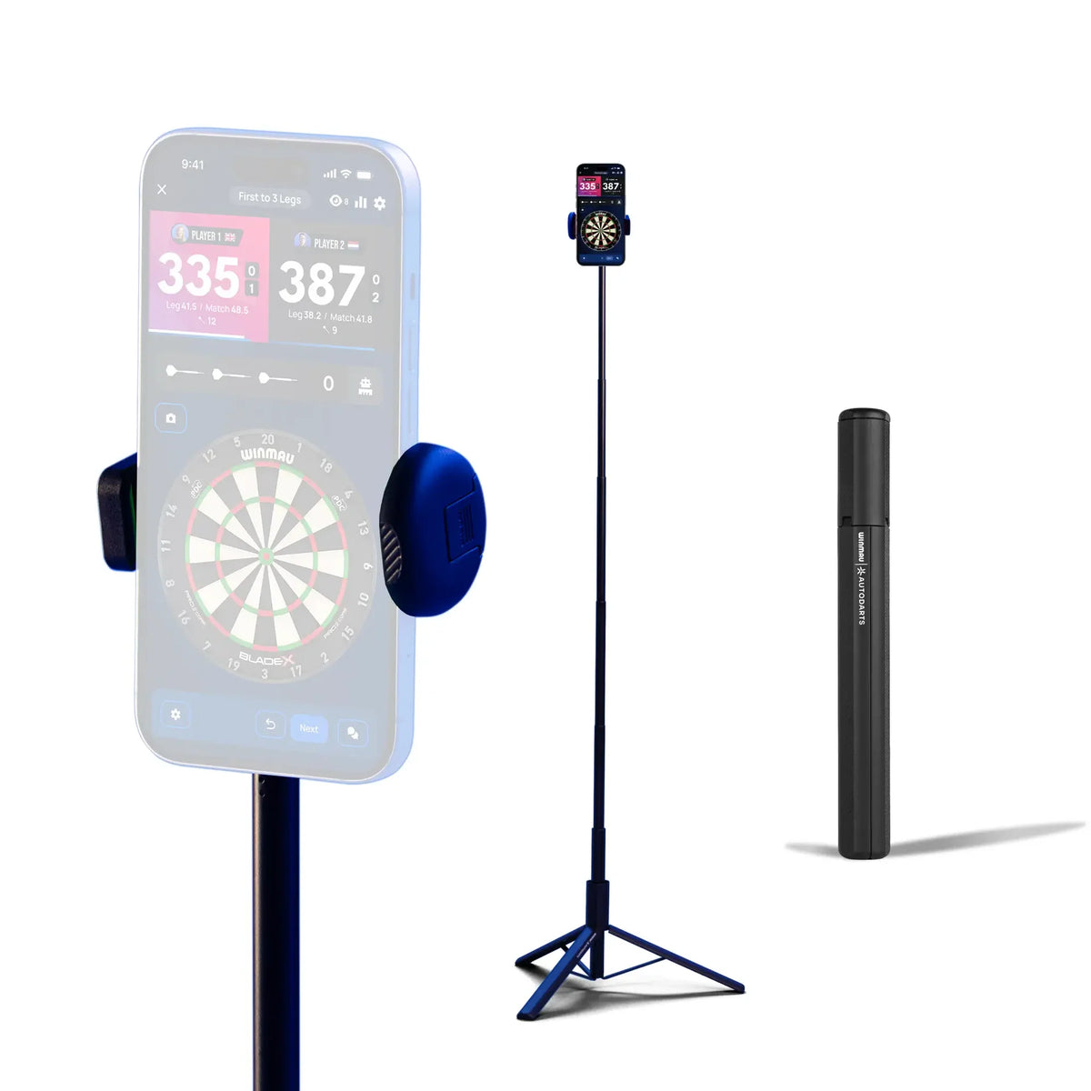 Winmau Auto Darts Tripod with carry case for Autodarts Lens mobile autoscoring